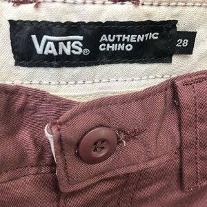Vans authentic chino pants size